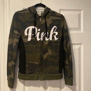 Pink by VS Camo Zip up hoodie